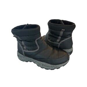 BareTraps DARRA Black Side Zip Waterproof Snow Boots Women’s Size 8 M Easy On